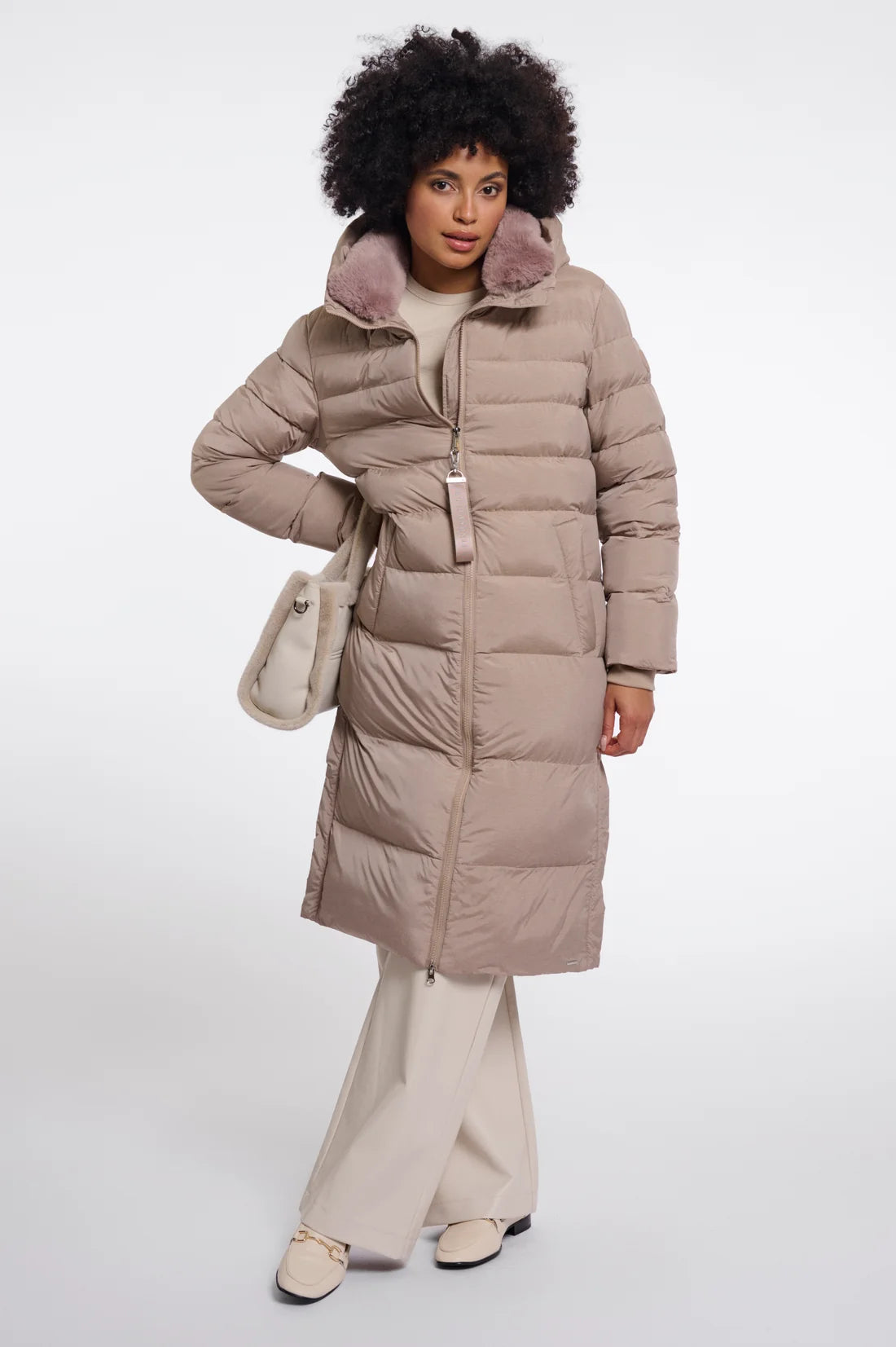 Rino & Pelle Hudson Padded Coat Mocha Latte
