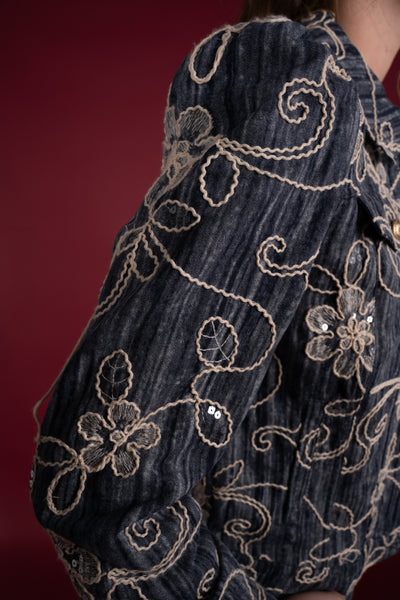 ICNK Amsterdam Nina Jacket Denim Cordella dark denim