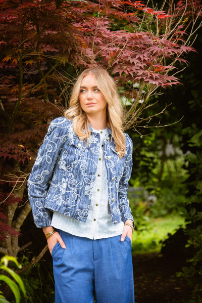 ICNK Amsterdam Nina Jacket Denim Cordella dark denim