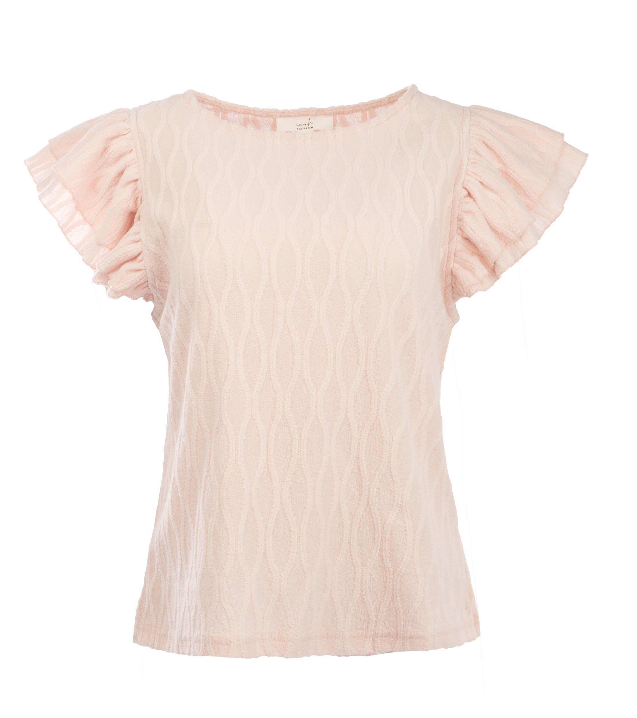 ICNK Amsterdam Celyna Top Wave Jacquard salmon