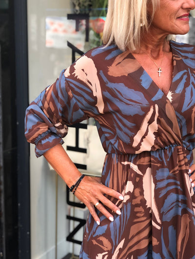 Musthaves by Elja Wikkeljurk bruin/zand/blauw