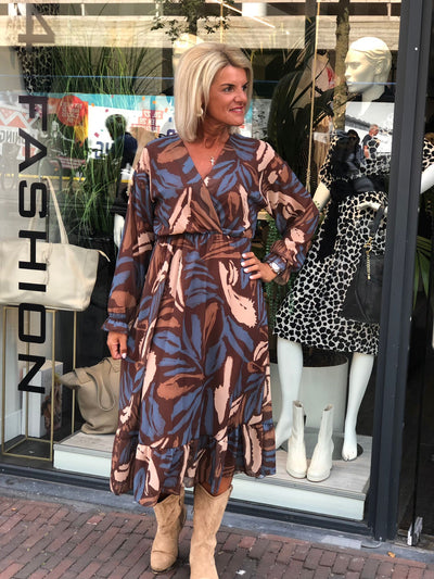 Musthaves by Elja Wikkeljurk bruin/zand/blauw