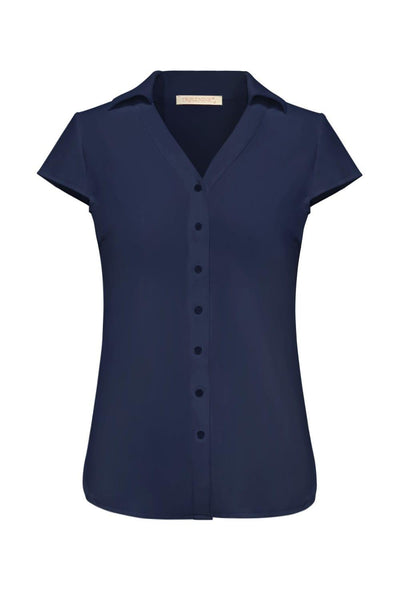 Triple Nine Travelstof Blouse 5907 donkerblauw