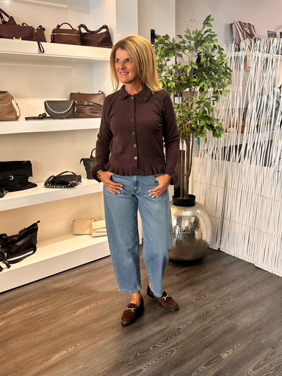 SoyaConcept Helda 3 Cardigan choco bruin