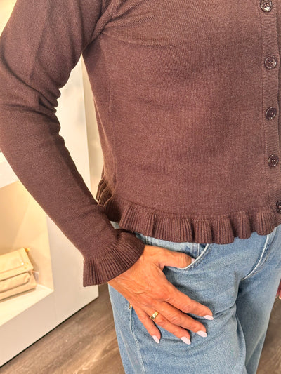 SoyaConcept Helda 3 Cardigan choco bruin