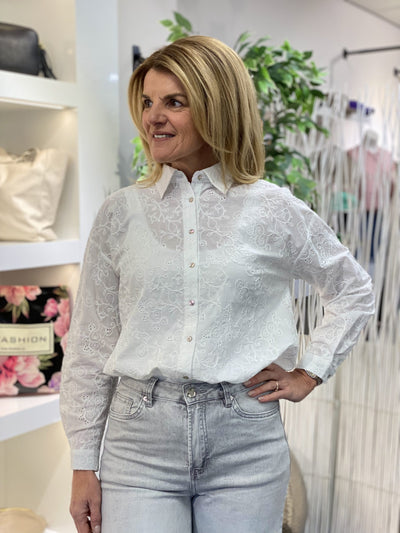 Freequent Uniqua blouse offwhite