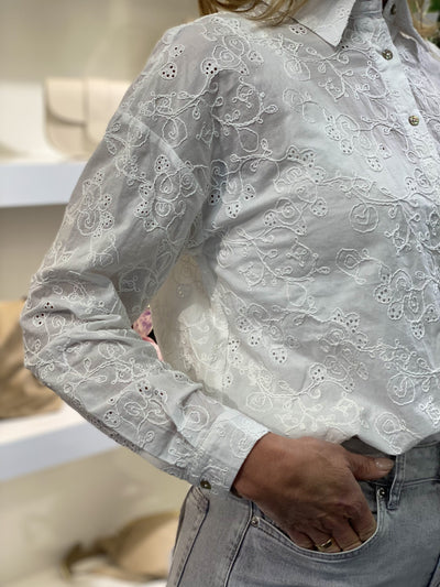 Freequent Uniqua blouse offwhite