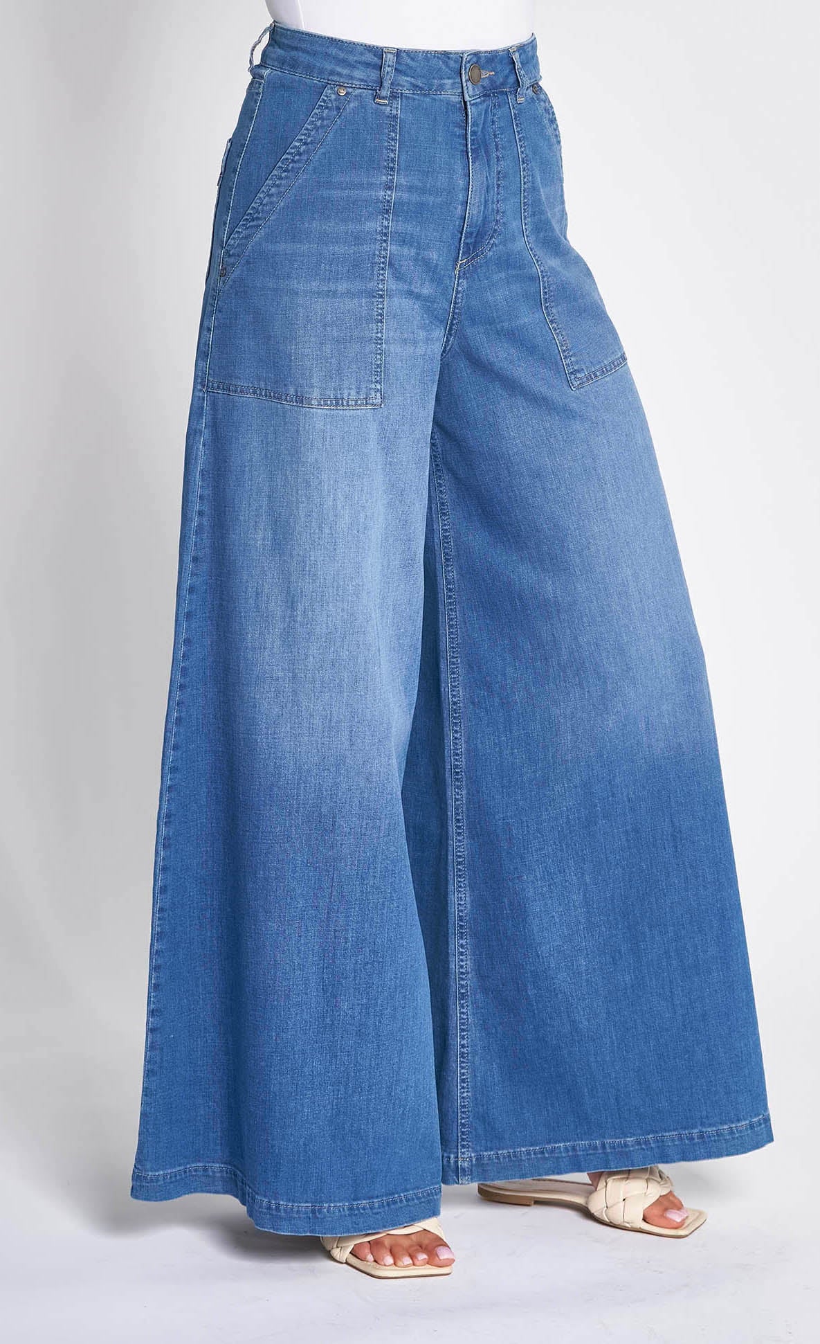 Zhrill Chatti Extra Wijde Jeans W702 jeansblauw