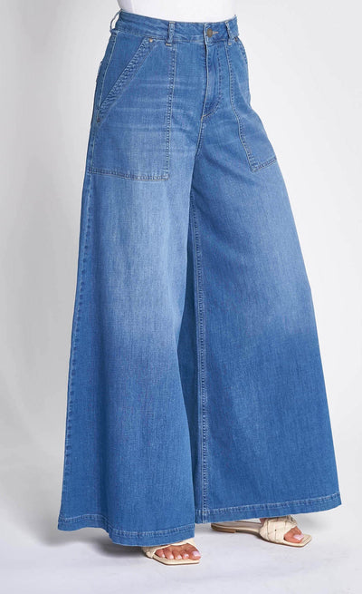 Zhrill Chatti Extra Wijde Jeans W702 jeansblauw