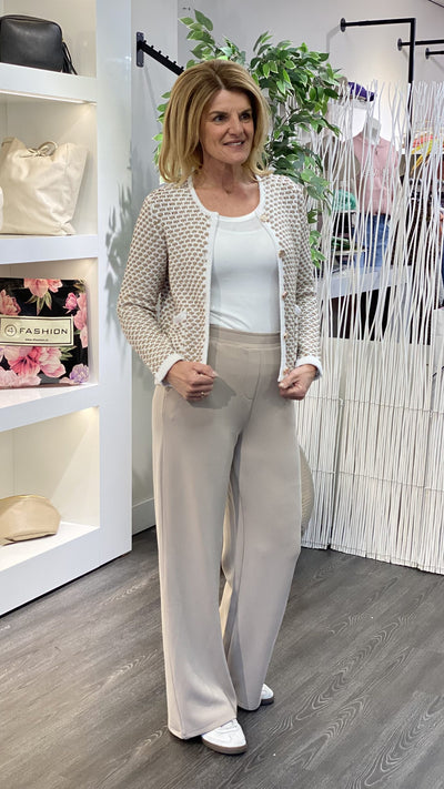 Freequent Cotla Vest offwhite silver mink