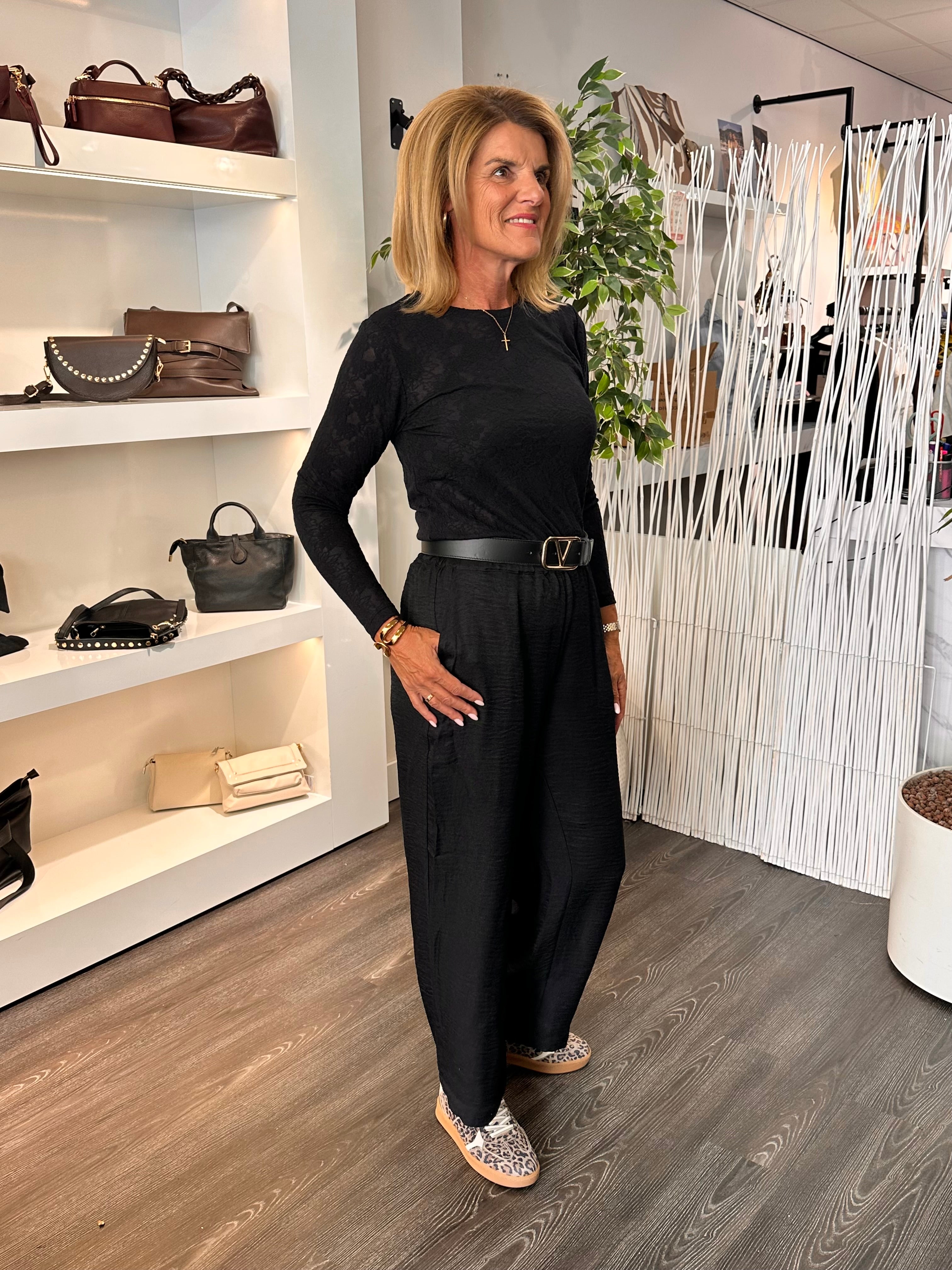 SoyaConcept Charissa 3-C Broek zwart