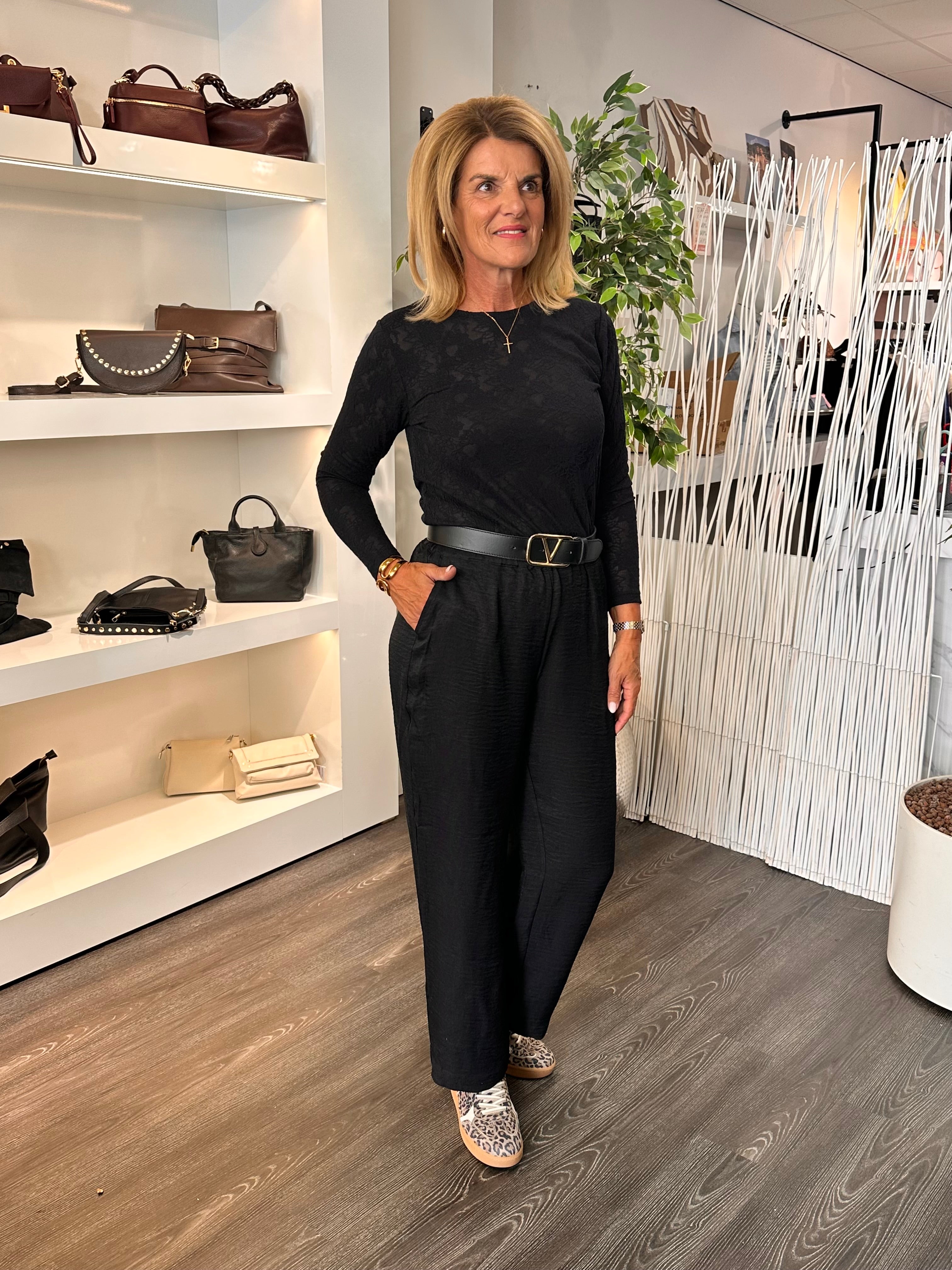 Freequent Esvia top black