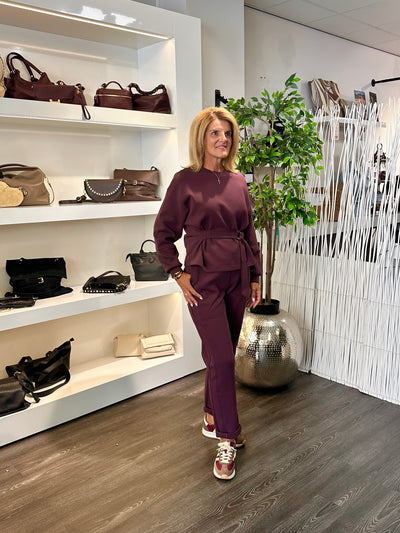 Red Button Stella Scuba Broek burgundy