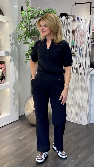 Triple Nine Travelstof Top 6922 zwart