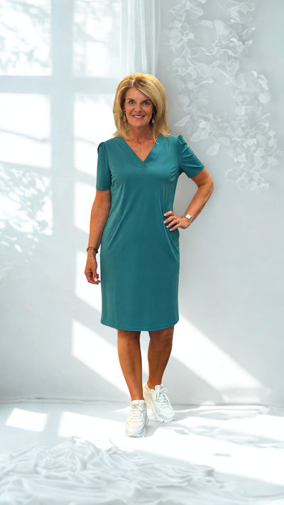 Zoso Juulz Travelstof Jurk green