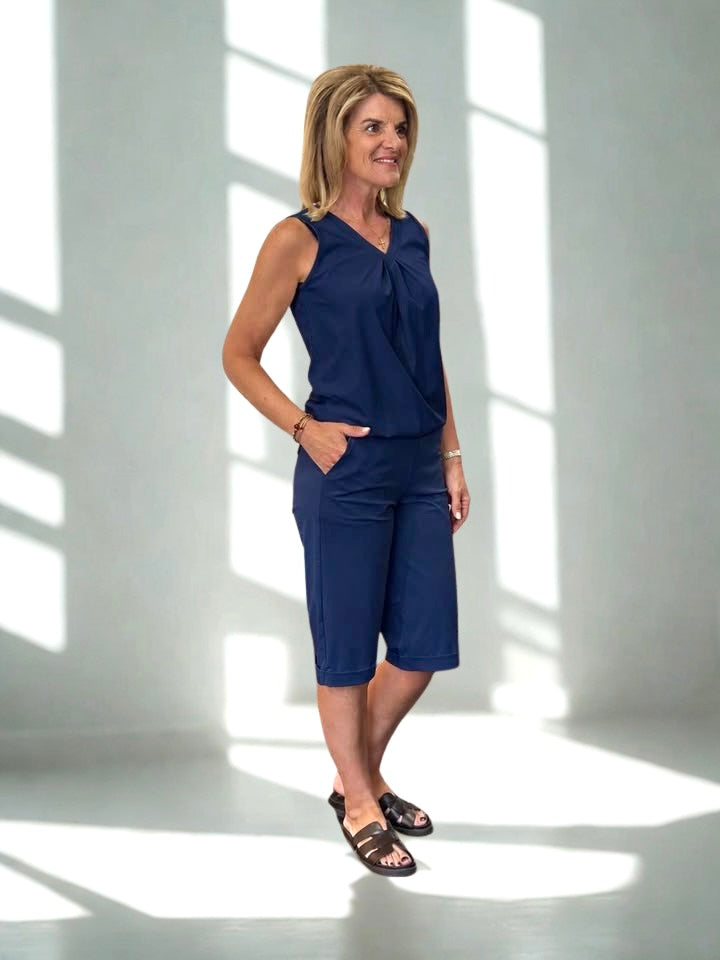 Mi Piace Travel Bermuda Overknee Broek 202817 dark blue