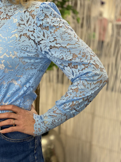 Azzurro Kanten Top 6629 lichtblauw