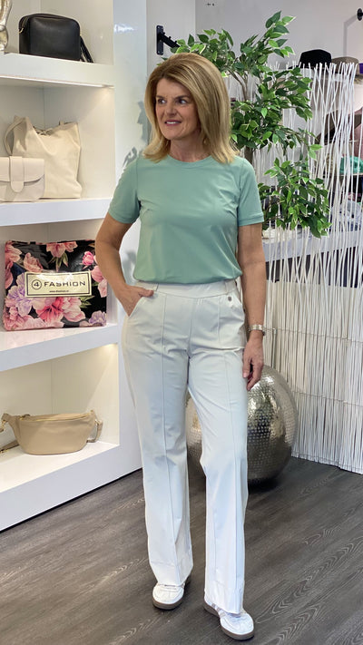 Triple Nine Travelstof Top 8901 saliegroen sage groen