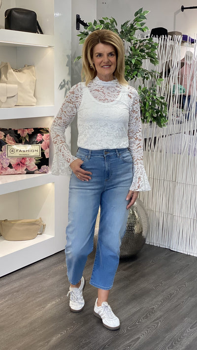 Boebou Kanten Top wit