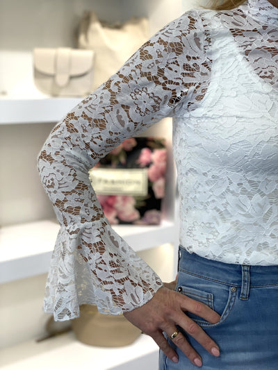 Boebou Kanten Top wit