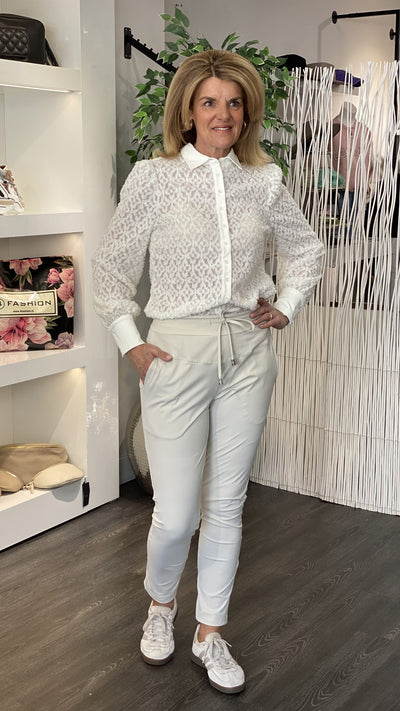 Mi Piace Ausbrenner Blouse 202559 off white