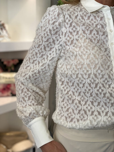 Mi Piace Ausbrenner Blouse 202559 off white