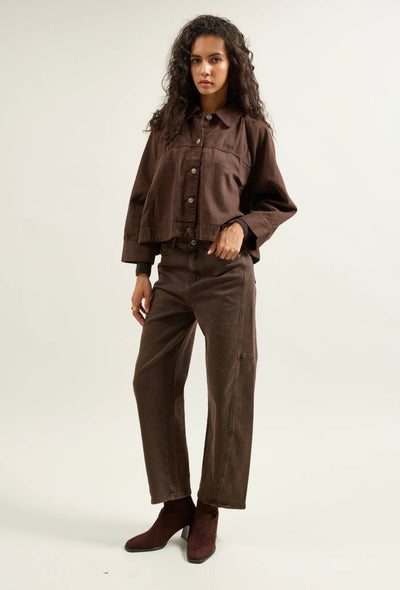 Place Du Jour Barrel Jeans 98883 Choco