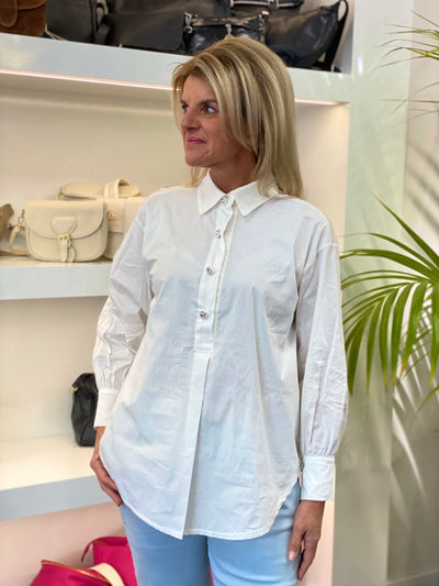 Azzurro Blouse wit 0076