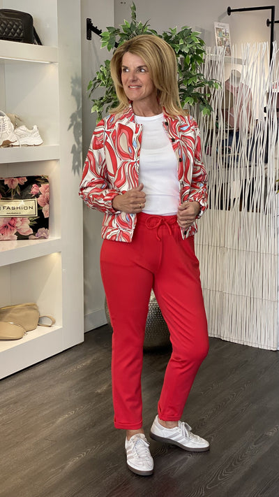 Zizo Jazz Broek scarlet red