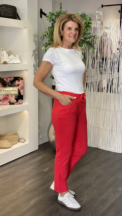 Zizo Jazz Broek scarlet red