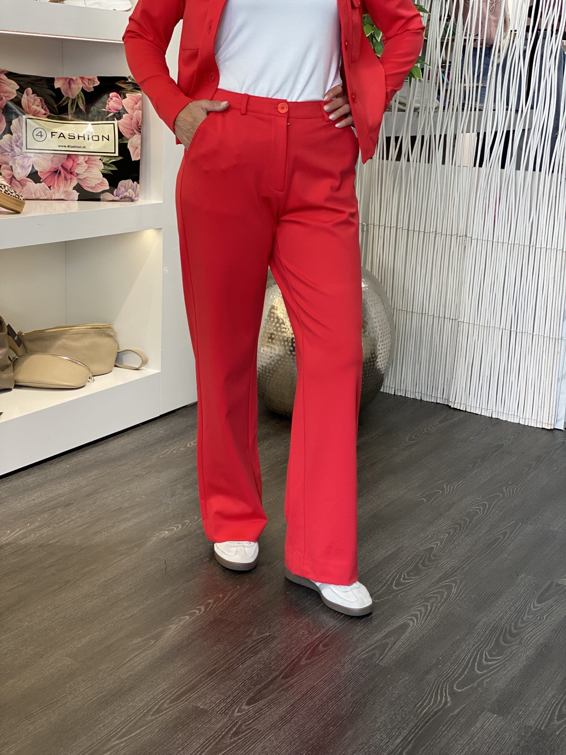 Zizo Cergi Broek scarlet red
