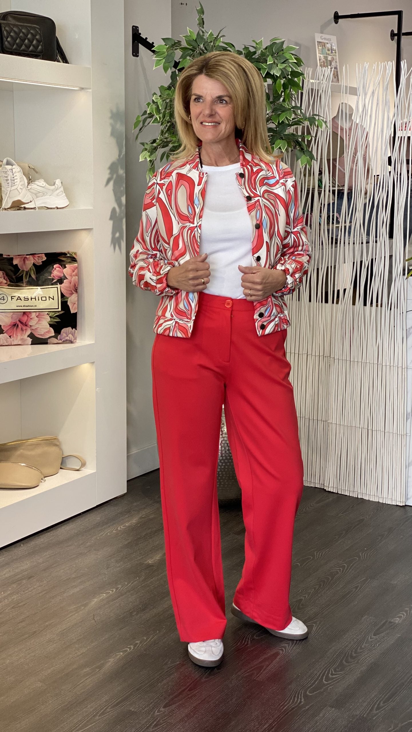 Zizo Cergi Broek scarlet red