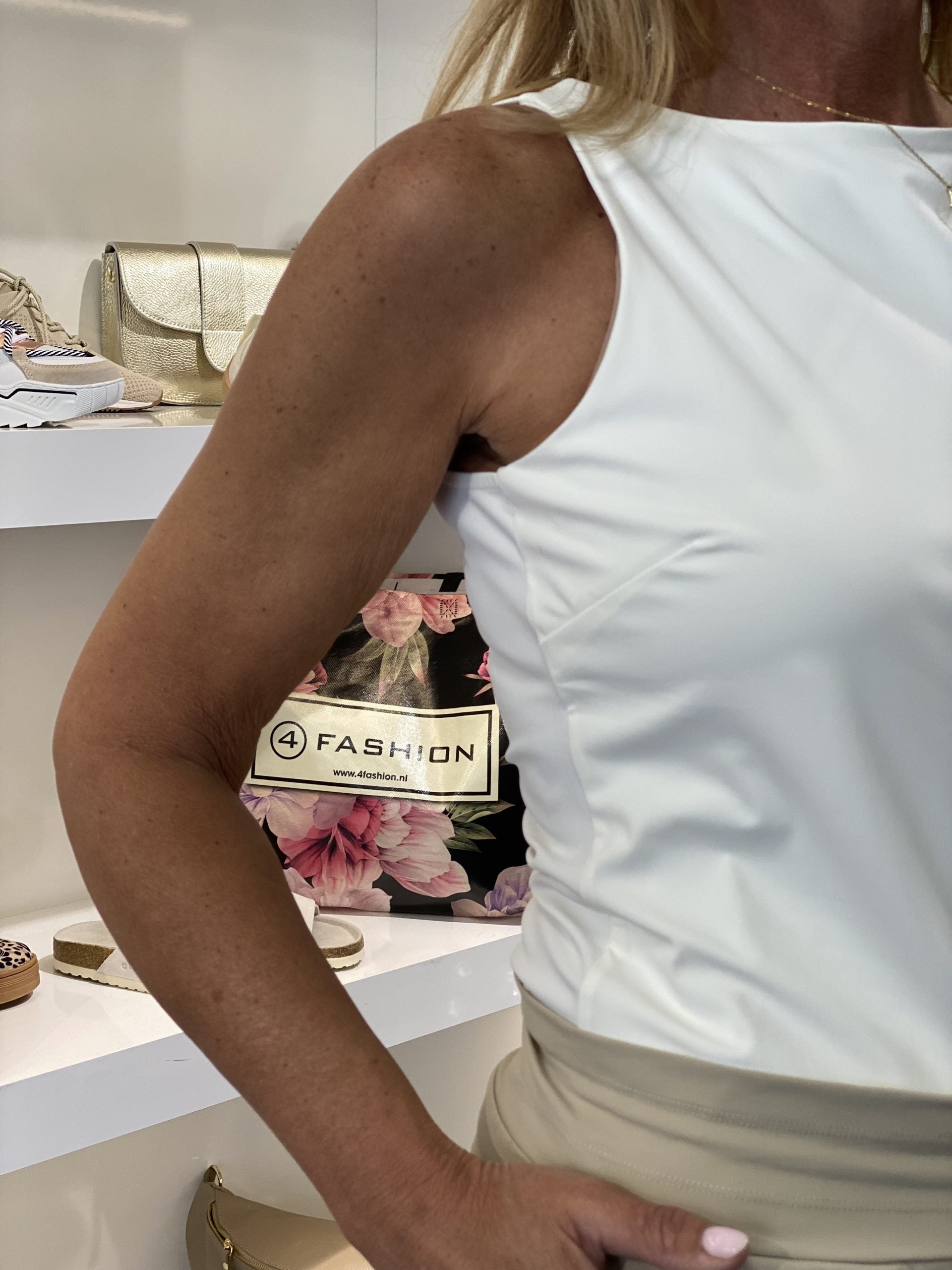 Lady Day Leah Travelstof Top off white