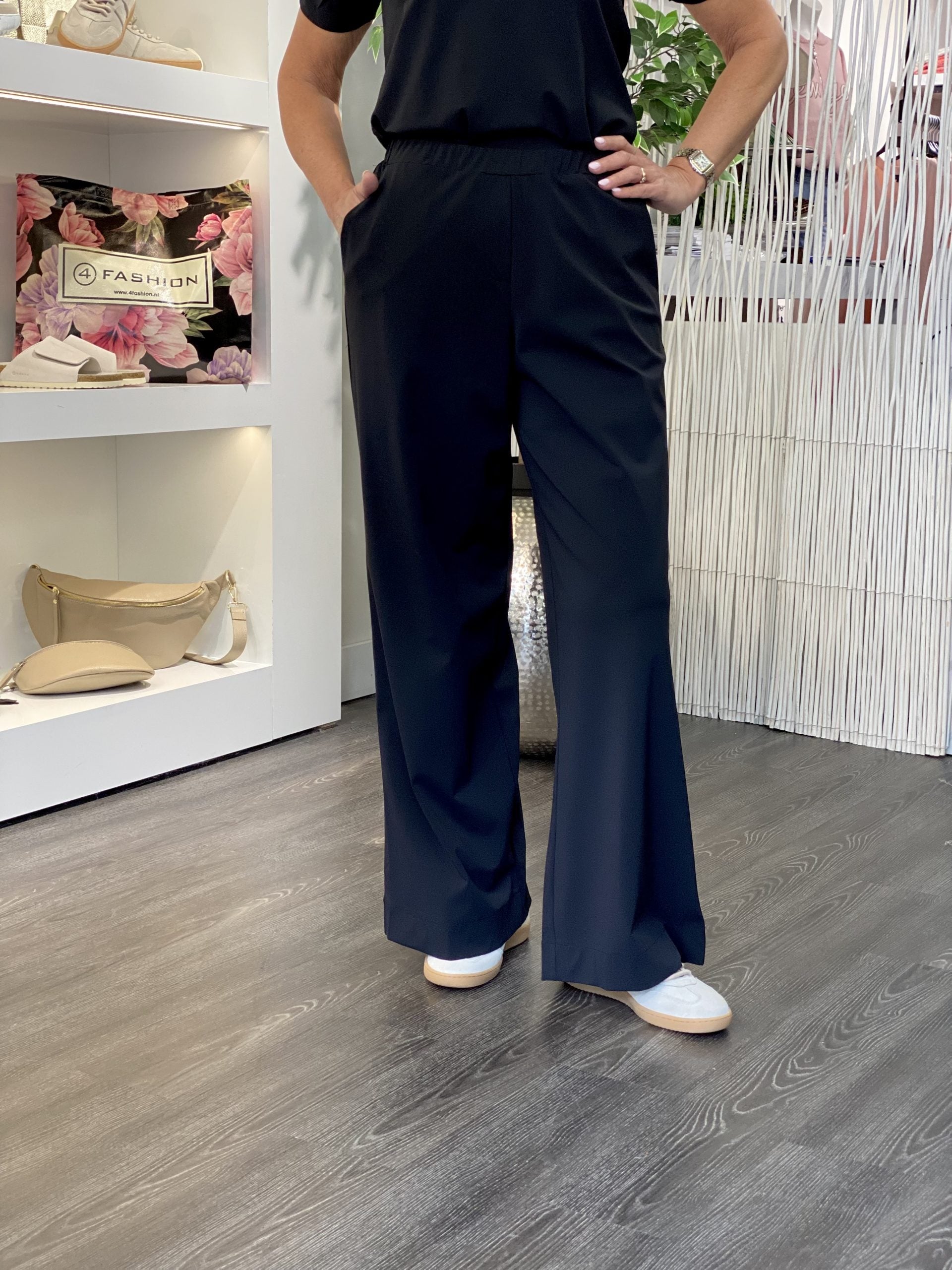 Lady Day Travelstof Millie Broek zwart