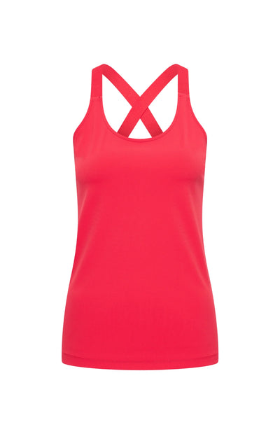 Mi Piace Travelstof Top Cross Band rood 202531
