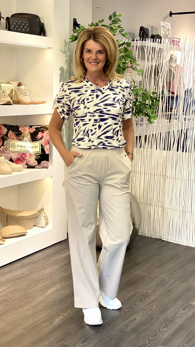 Triple Nine Travelstof Broek Lola 2701 beige