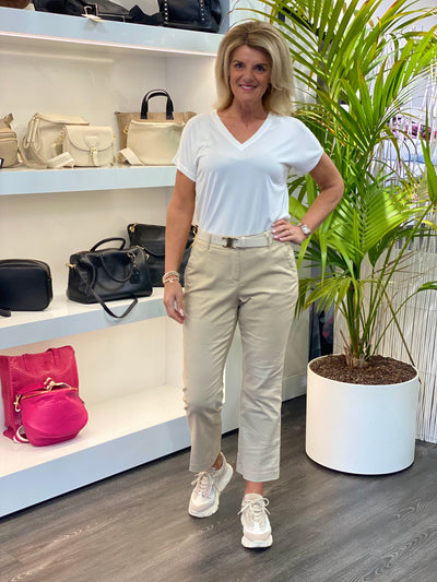 Red Button Bibette Smart Broek stone 72 Ankle Length