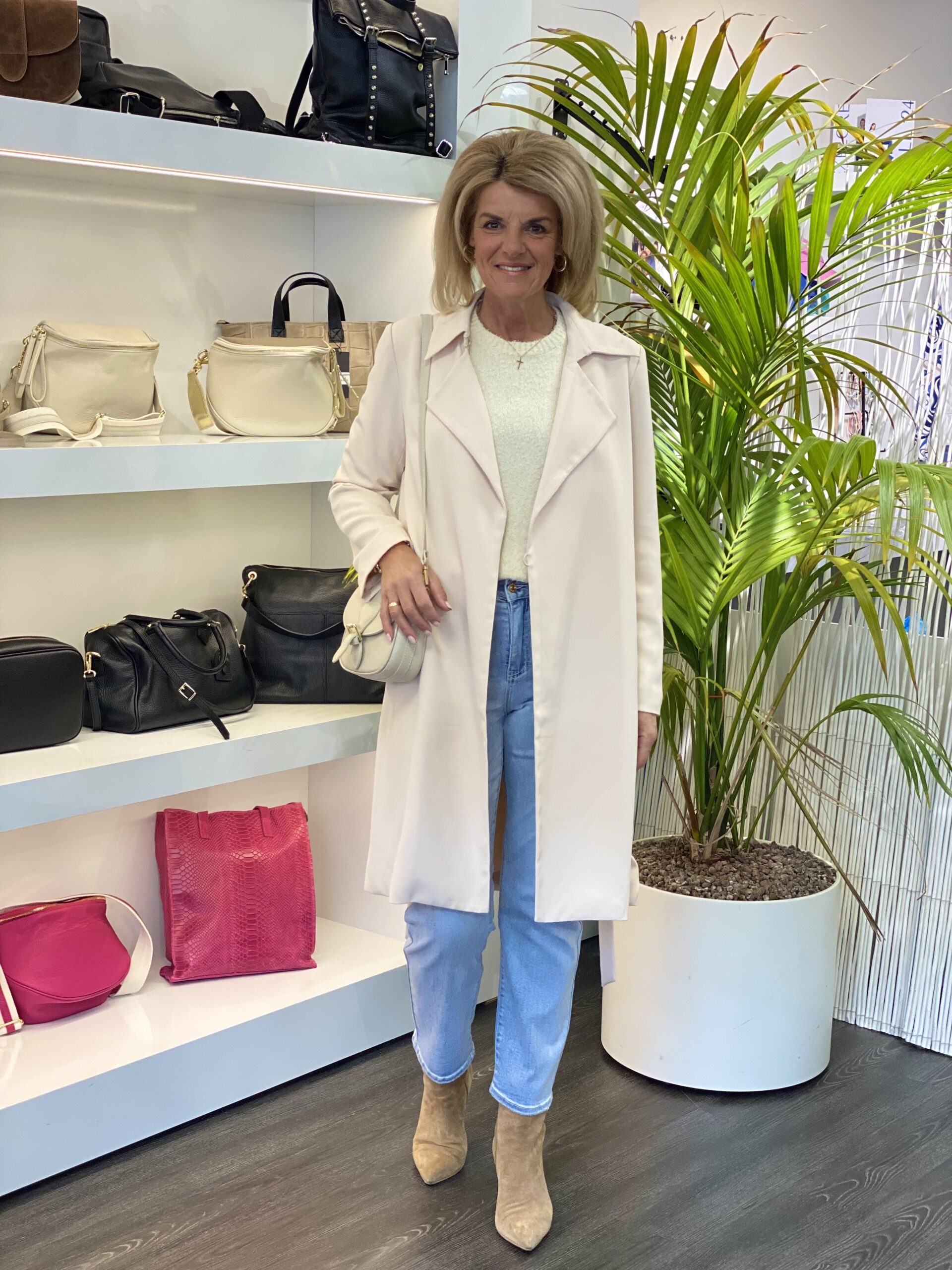 Esqualo Jas Coat City Twill sand SP24.10001