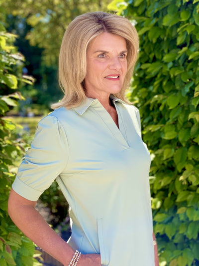 Mi Piace Travelstof Jurk lilypad groen 202605