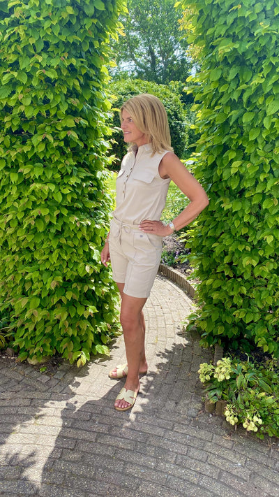 Triple Nine Travelstof Korte Broek 2504 beige