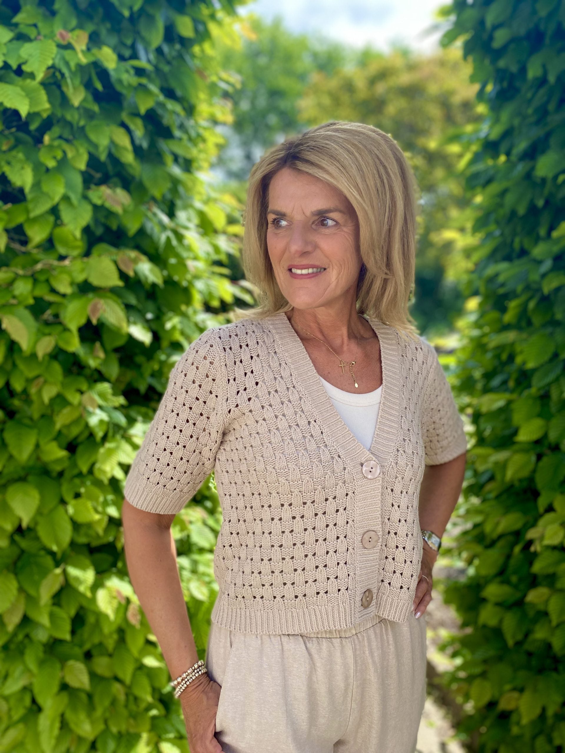 Freequent Flotta Vest taupe