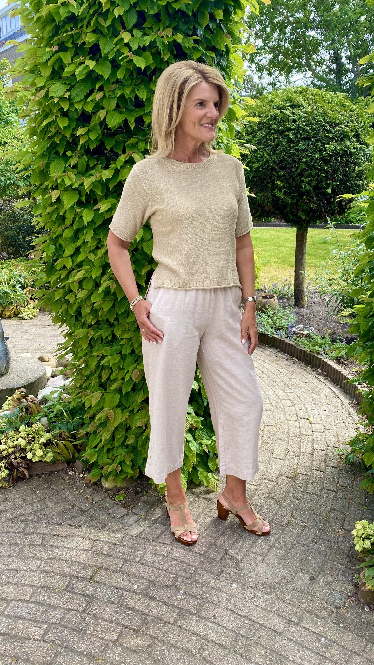 Freequent Laliga Pullover taupe