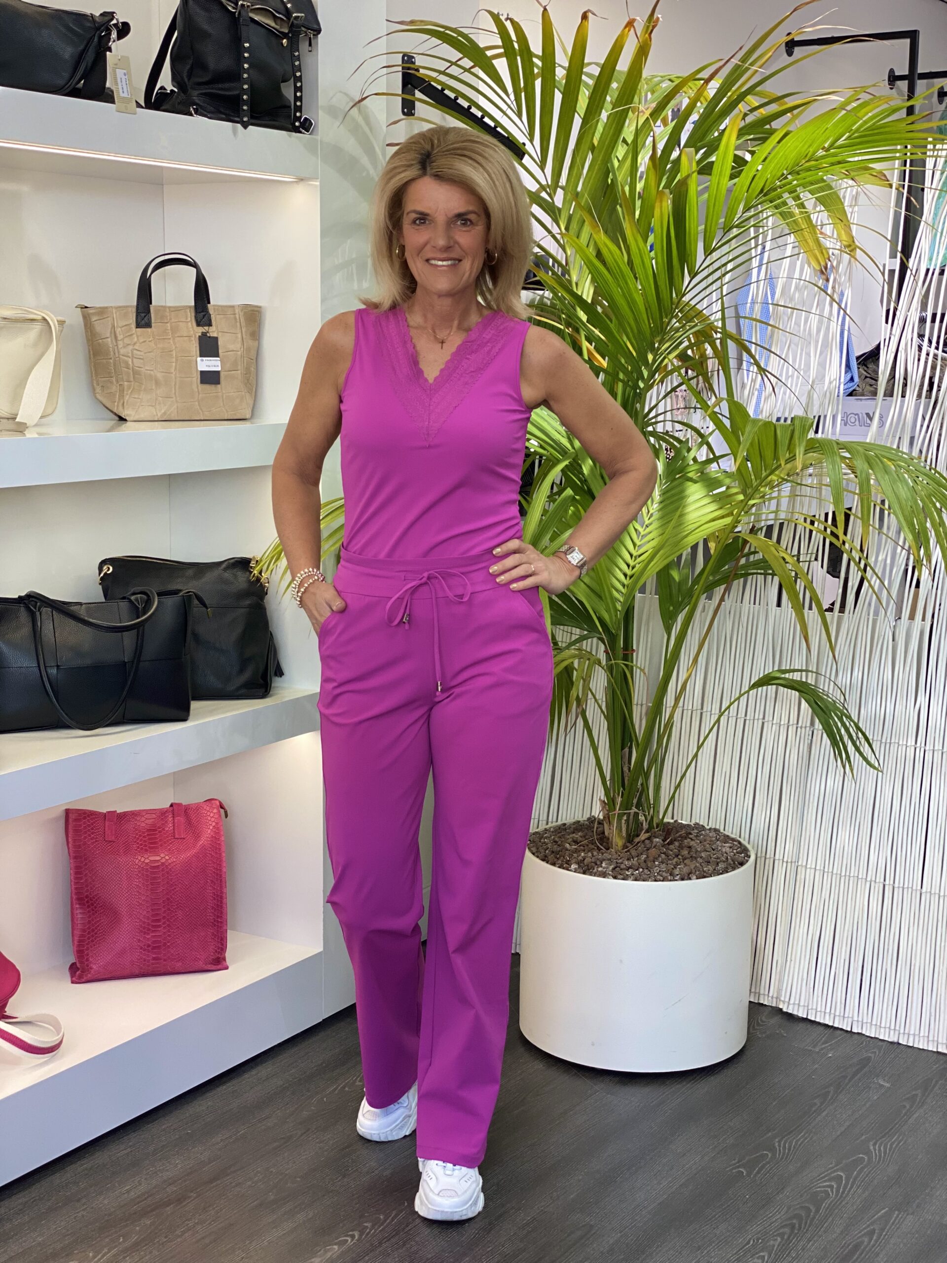 Mi Piace Travelstof Top Kant orchid 202254