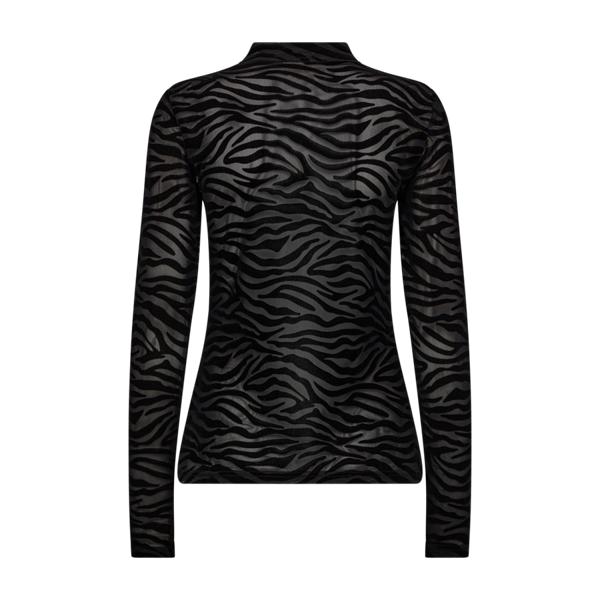 Freequent Iska Top zwart zebra
