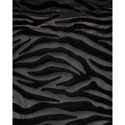 Freequent Iska Top zwart zebra