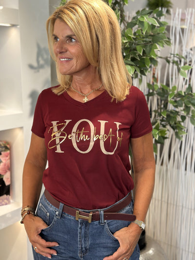 Shirt Musthave burgundy S606