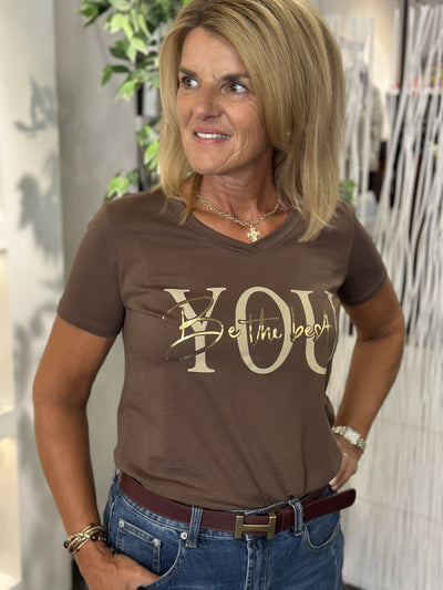 Shirt Musthave bruin S606