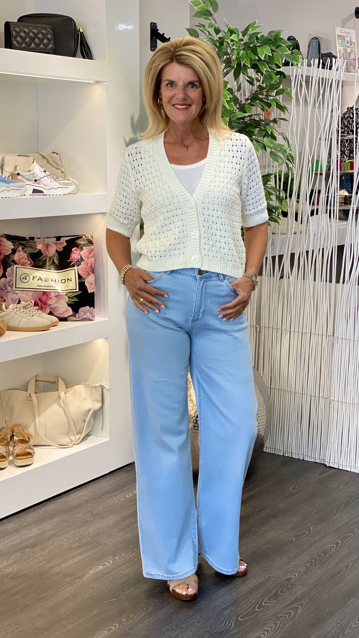 Freequent Flotta Vest offwhite