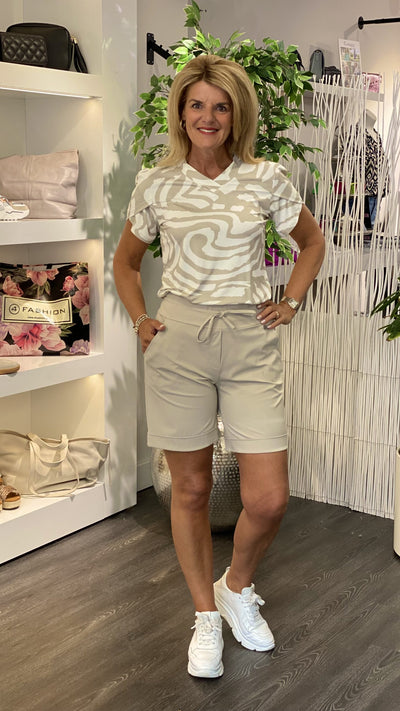 Zoso Claudia Top sand white