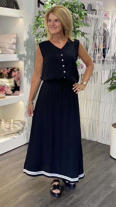 Maicazz Jill Lange Rok zwart offwhite